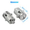 X AUTOHAUX 1 Pair Door Lock Cylinder Set w/ 2 Key for GMC Sierra 1500 2500 3500 Yukon for Chevy Silverado Tahoe Suburban for Hummer H2 for Cadillac Front Left Right Door Lock Tumbler 15298924