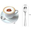 Demitasse Espresso Spoons,10pcs Mini Coffee Spoon 4.7 Inch Stainless Steel Spoons Small Spoons for Dessert, Tea (silver)