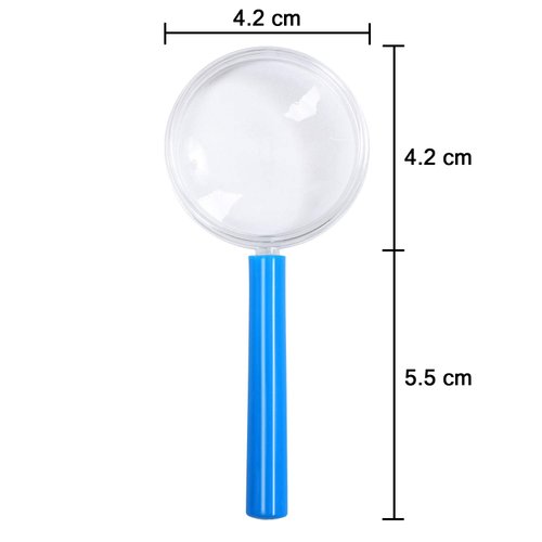 Elcoho 16 Pack Magnifying Glasses Plastic Colorful Magnifying Glasses for Party Favors Educational Toys with Storage Bag, 8 Colors