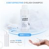 Arison Eyelash Eyelash Extension Shampoo 600ml / Eyelid Foaming Cleanser/Wash for Extensions and Natural Lashes/Paraben & Sulfate Free Safe Makeup & / Professional & Self Use (unscented)…