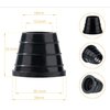 10 Pcs Hookah Grommet Thick Silicone Rubber Grommet for Ceramic, Clay Bowls Thick (Black)