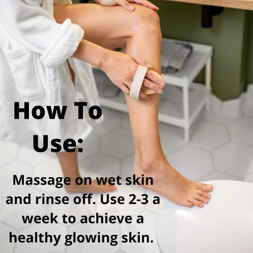 Turmeric Brightening Body Scrub, Exfoliating Face & Body Scrub with Turmeric for Even Complexion, Gentle Body Exfoliator for Dry Skin