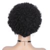 Quantum Love Short Human Hair Wigs Afro Curly Human Hair Headband Wig for Black Women Afro Puff Natural Black Headband Glueless Human Hair Wigs