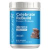 Celebrate Vitamins Rebuild Whey Isolate Protein Powder with Probiotic and Prebiotic, 20 g Protein, Gluten Free, Chocolate, 15 Servings