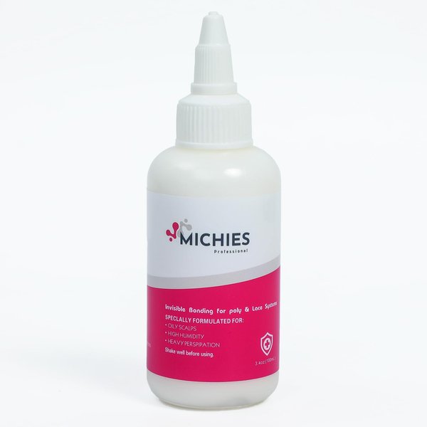 Wig Glue Lace Glue, Invisible Wig Bonding Glue, Strong Hold Hair Glue, Wig Glue for Front Lace Wig Easy to Apply Fast Drying Waterproof Latex Free Perspiration Resistant(3.4 OZ 100ML)