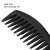 Detangling Comb, Plastic Wide Tooth Hair Comb Durable for Salon Use for Home(black)