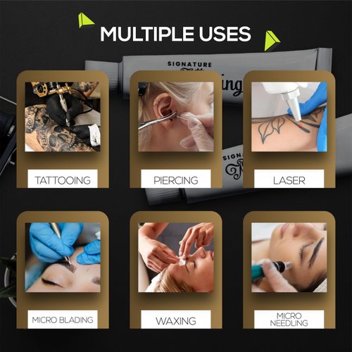 Tattoo Cream by Signature – Best Cream for Tattoo Before & Aftercare - More Power for a Smooth Procedure (30g - Pack of 1)