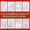 30 Pcs Christmas Coloring Book for Kids with Stacking Crayons, Merry Xmas Activity Supplies, Winter Festive Christmas Party Favors, Mini Toddlers Goodie Bag Stuffers Gift of Snowmen Santa Trees