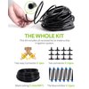 HIRALIY 50ft Drip Irrigation Kit Plant Watering System 8x5mm Blank Distribution Tubing DIY Automatic Irrigation Equipment Set for Garden Greenhouse Flower Bed Patio Lawn