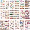 Oexper 18 Sheets of Construction Vehicle Temporary Tattoos Cars Fire Trucks Buses Transportation Tattoo Stickers for Boys Girls Kids Adults Birthday Party Car Themed Party Supplies Party Favors