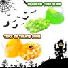 Funewest 6 Packs Halloween Crystal Slime Clear Slime Kit for Girls Boys Ages 8-12, Non Sticky Fluffy Slimes for Kids, Party Favors with Spooky Add Ins, Stress Relief Jelly Slimes Toys
