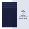 American Soft Linen Luxury Hand Towels for Bathroom, 100% Cotton Turkish 4 Piece Hand Towel Set, 600 GSM Hand Face Towels for Kitchen, Navy Blue Hand Towels