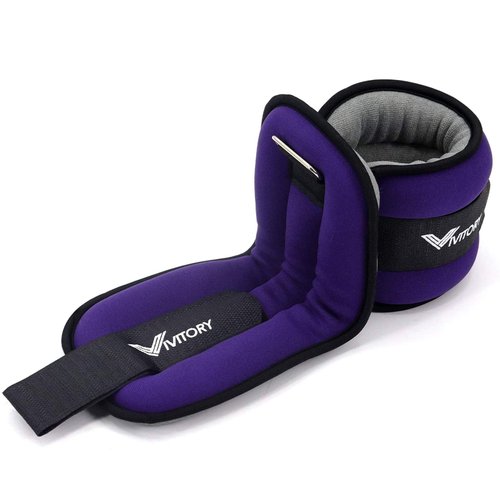 Vivitory Ankle Weights for Women & Men, Leg Weights from 2.2 to 6.6 Lbs Per Pair, Arm Weights, Ankle Wrist Weights Set for Strength Training, Jogging, Gymnastics, Aerobics, Physical Therapy (1 lb each
