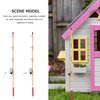 TOYANDONA Miniature Fishing Pole, 2pcs Miniature Fishing Rod Dollhouse Fishing Pole for Dollhouse Decoration Accessories