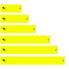 White Water Archery Solid Yellow Fluorescent Neon Elk Silhouette Arrow Wraps Choose Length Width (5, 1)