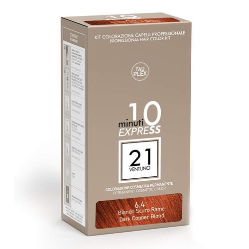 21 Perfect - Professional Hair Color Kit - Permanent Cosmetic Color Dark Copper Blond 6.4