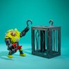 Mattel Street Sharks Action Figure with Spring-Fired Speargun Accessory, Dr Piranoid Collectible Toy Inspired by 90s TV Villain, 6-Inch
