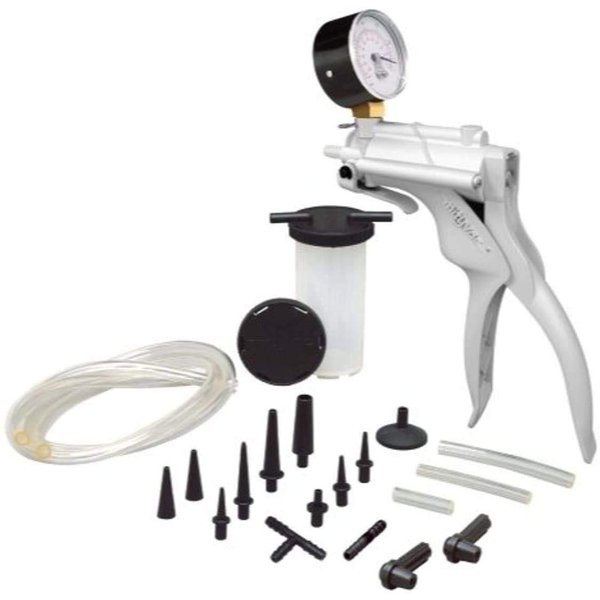 Mityvac MV8000 Professional Brake and Clutch Bleeding Tune-up Kit, Includes Selectline Hand-Vacuum Pump, 4.5 oz. Fluid Reservoir with Lid, Manifold Plugs, Screw and Tube Adapters, Connection Tubes