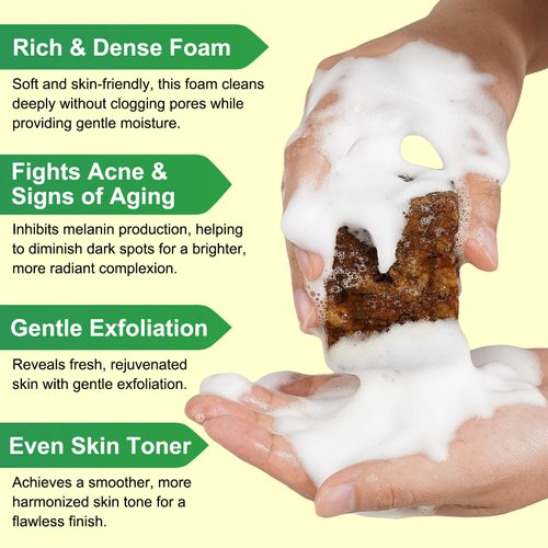 WeiWeiLa Organic African Black Soap, African Soap for Acne & Dark Spots, Raw Black Soap Bar for All Skin Types - Face, Body, Hair, 3.53 oz