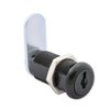 FJM Security 9100A-BLK-KD Disc Tumbler Cam Lock with 1-3/8" Cylinder and Black Finish, Keyed Different