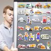 42PCS Foam Fridge Magnets for Toddlers, Vehicle Toddler Magnets Toys, Fridge Magnets for Kids, Refrigerator Magnets for Kids, Magnets for Kids on Fridge, Baby Toddler Magnets for Refrigerator