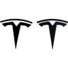 Model Y Badge Emblem - Front Hood and Rear Trunk Replacement Logo for Tesla Model Y - 3D Metal Emblem Set (2 Pieces, Black)