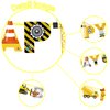 BIEUFBJI Construction Birthday Party Supplies Banner, Construction Party Supplies Decoration Set for Birthday Party, for Boys Birthday Baby Shower Engineering Theme Party Favors.