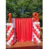17 Balloon Numbers Red 40 In, 17th Birthday Decorations for Boys Girls, 71st Happy Birthday Party Decorations Big Foil Mylar Balloons, Super Mario Birthday Party Supplies