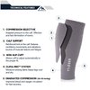 NEWZILL Compression Calf Sleeves (20-30mmHg) for Men & Women - Perfect Option to Our Compression Socks - for Running, Shin Splint, Medical, Travel, Nursing, Cycling (S/M, Solid Grey)