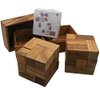 Double Soma Cube with Playing Cards - Wooden Puzzle Game Brain Teaser