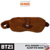 Concept One BT21 LINE Friends Shooky Big Face Sleep Eye Mask, Brown, One Size