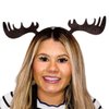 Moose Antlers Headband Woodland Creature theme birthday party favors, Brown