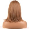 WTHCOS Strawberry Blonde Wig Short Straight Wig With Bangs for Women Short Bob Wig Heat Resistant Synthetic Hair Wigs for Daily Use Halloween costume Cosplay Wig With Wig Cap