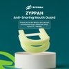 ZYPPAH Anti Snoring Hybrid Oral Mouthpiece | Mouth Guard for Better Sleep | Mouthpiece with Tongue Strap to Stop Snoring | Custom Mold for Mouth | Happy Sleep | Ghost | 2.25 x 2.75 x 1 inches