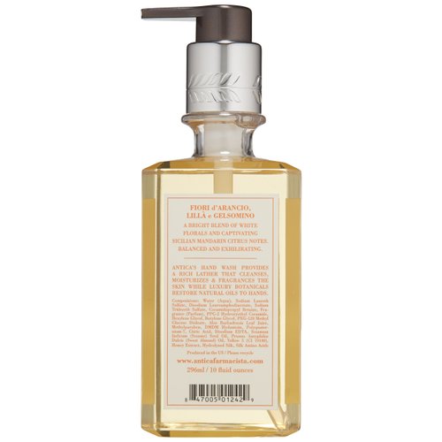 Antica Farmacista Hand Wash, Orange Blossom, Lilac & Jasmine, 10 Fl Oz