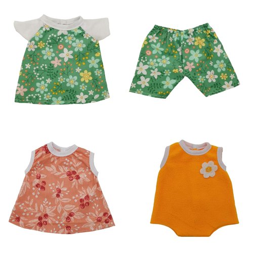 Xunwa Baby Doll Clothes for 13-14 Inch Alive Baby Dolls Girl, Doll Clothing Outfits for 14 Inch Reborn Baby Dolls(pattern1)