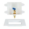 Eastman 1/2 Inch PEX Connection x 1/4 Inch OD Compression Ice Maker Outlet Box, Quarter Turn Ball Valve, Pre-Assembled, 60233
