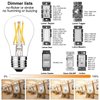 LiteHistory E26 Edison Bulb 6W=60 watt Dimmable Daylight 5000K AC120V A15 led Bulb for Ceiling Fan,Vanity,Refrigerator,Wall sconces 600lm 6Pack