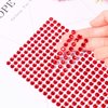 3555Pcs Gems Stickers for Kids Crafts, Self Adhesive Rhinestone Stickers for Hair Face Body Makeup, Bling Stick on Jewels Stickers Decorative Diamond DIY Craft 5 Sizes 3/4/5/6/8 mm(Red)