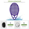 KOUPA Magic Silicone Curly Hair Brush, One Piece Twist Curl Comb for Afro Curls, Washable Hair Tool for Men Women, Purple, 1 Piece