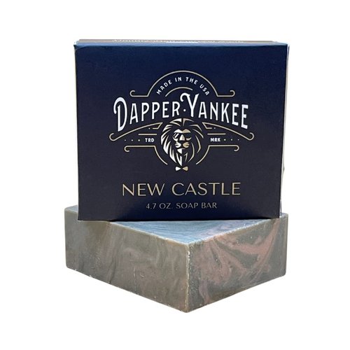 Dapper Yankee New Castle Natural Soap Bar for Men - Zero Grit, Manly Scent