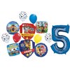 Anagram Paw Pups on Patrol Chase and Marshall 5th Birthday Party Supplies Police and Fire Rescue Badge Balloon Bouquet Decorations