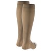 Truform Women's Compression Stockings, 20-30 mmHg, Knee High Length, Open Toe, Opaque, Beige, Small