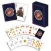 Military Gift Shop USMC Professional Quality Marine Corps Playing Cards with Marine Corps Rank Insignia - Gifts | Disabled Vet Owned Business - USMC Playing Cards
