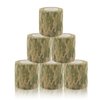 BOROLA Self-Adhesive Protective Camouflage Tape Cling Scope Wrap Camo Stretch Bandage for Camping,Flashlights,Bicycle,Range Finder Camera etc.（6Pcs, Woodland Camo