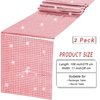 durony 2 Pack Disco Party Table Runner Mirror Rose Gold Glitter Foil with Sparkle Sequin Table Runner for Bachelorette Party 70s 80s Party Disco Cowgirl Party Decorations