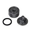 3mirrors Welding Hood (Pipeliner) Helmet Fasteners Grey Headgear Replacement Parts Accessories Screws Flip Hood Aluminum - Anodized w/Silicone Washer Non-Slip 1 Pair