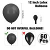 Halloween Balloons Black Balloons 12 Inch 60PCS Party Decorations Halloween Balloon Arch Kit Halloween Balloons Decorations for Halloween Party Decorations Birthday Graduation Bachelorette Supplies