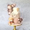 JeVenis Brown Bear Cake Decoration Baby Bear Baby Shower Cake Topper Bears Cake Decoration Baby Shower Birthday Cake Decoration