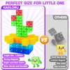 Magnetic Blocks - 32pcs Translucent Magnetic Cubes, Digit Blocks Magnet Toys for Kids, STEM Rainbow Magnetic Building Blocks for Toddlers 1-3, Christmas Birthday Gifts for Girls Boys Ages 3-8